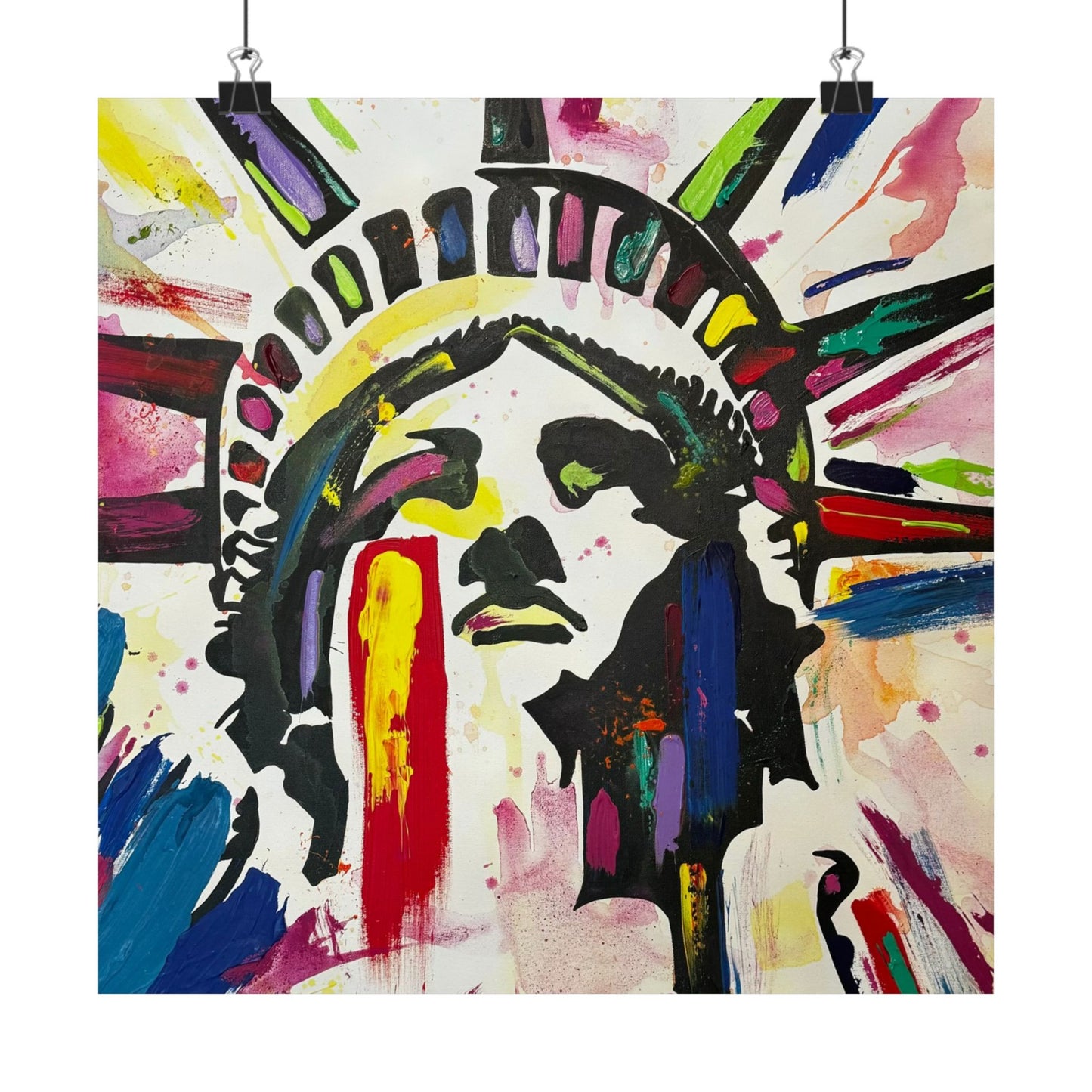 Colorful Lady Liberty Posters