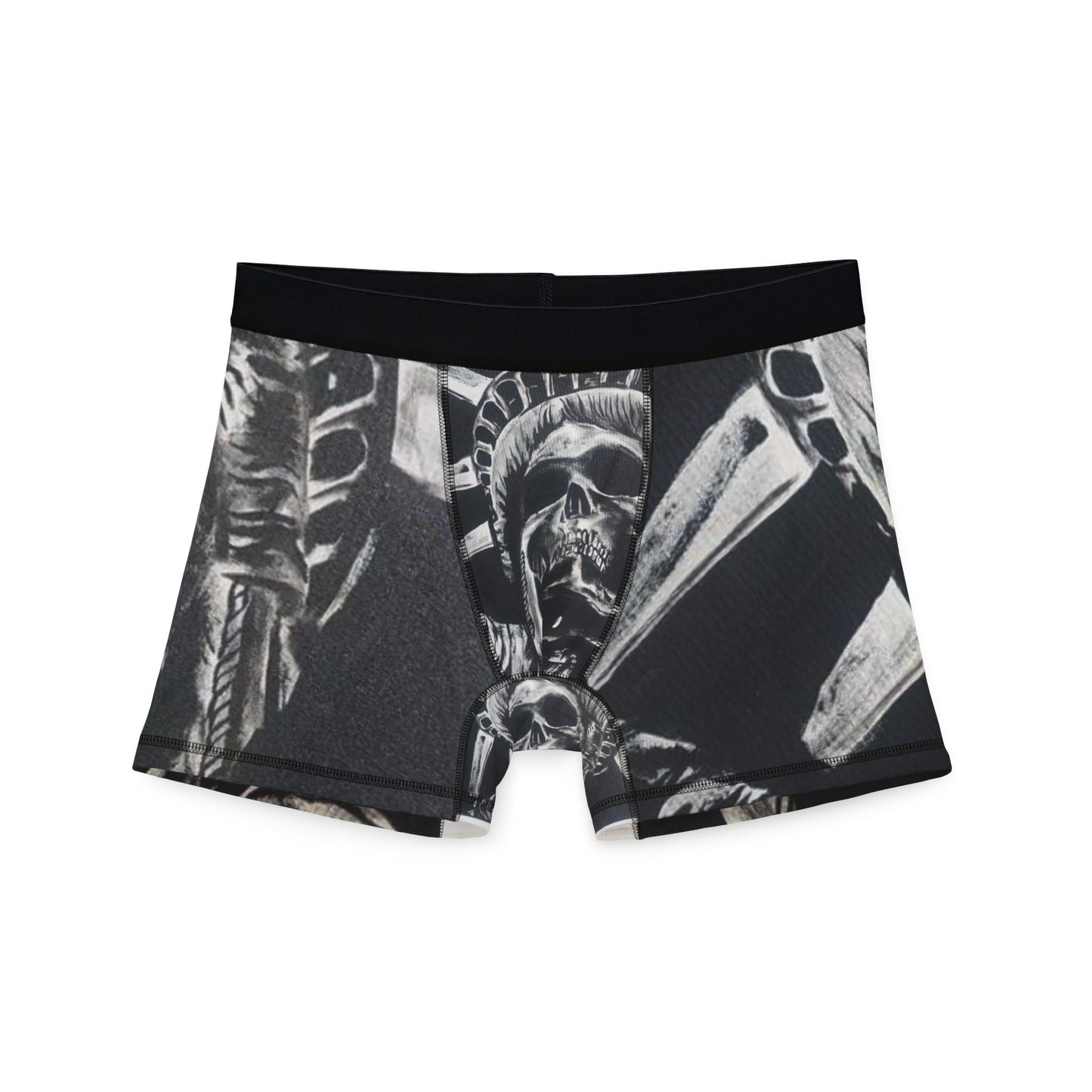 Boxer Briefs - Skull Lady Liberty Design for Men