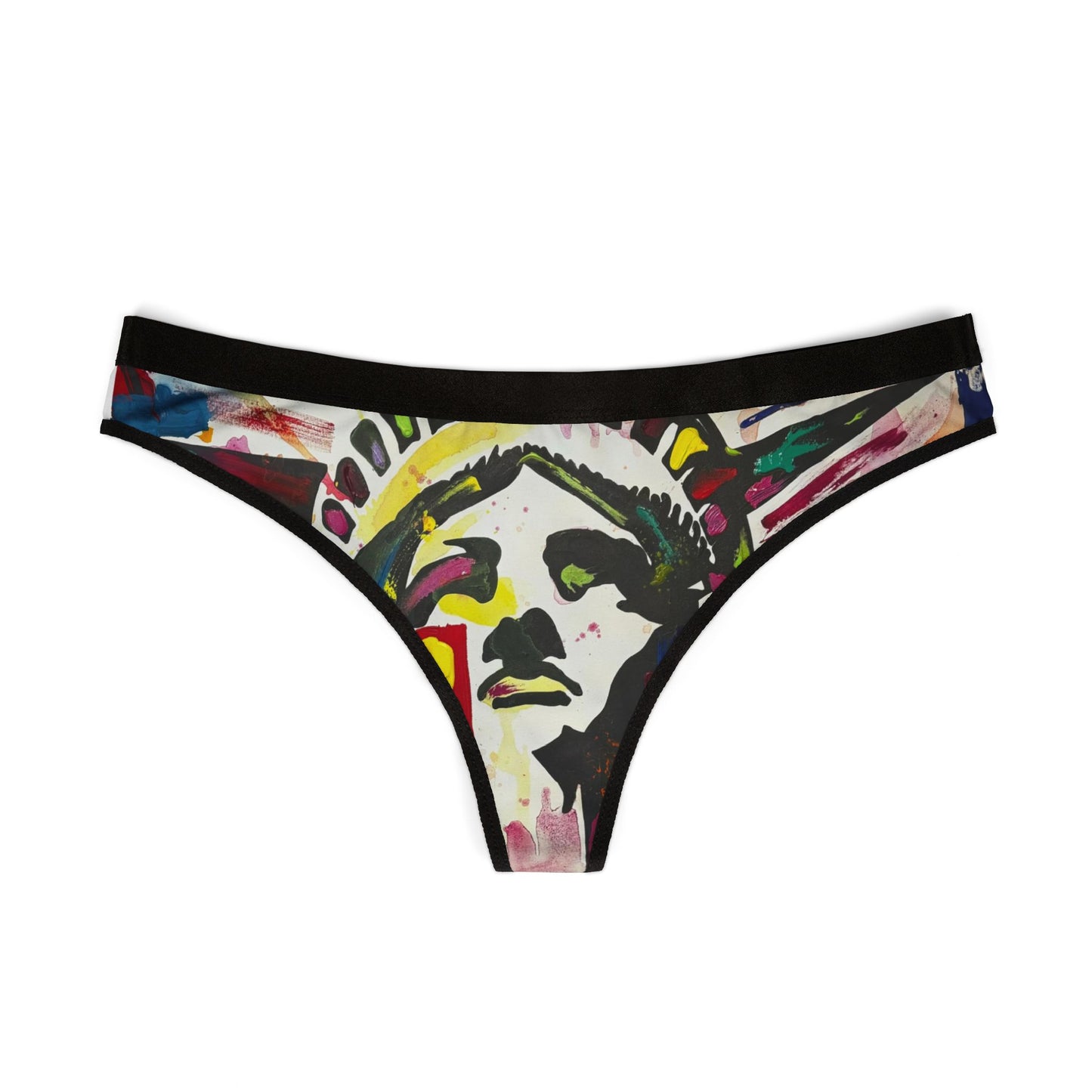 Thong Underwear - Colorful Lady Liberty Design