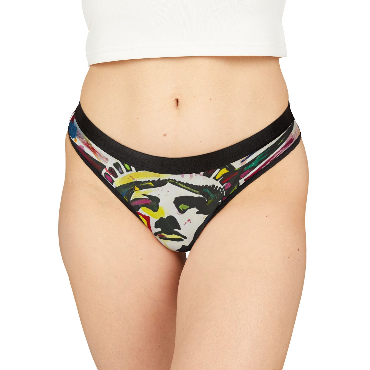 Thong Underwear - Colorful Lady Liberty Design