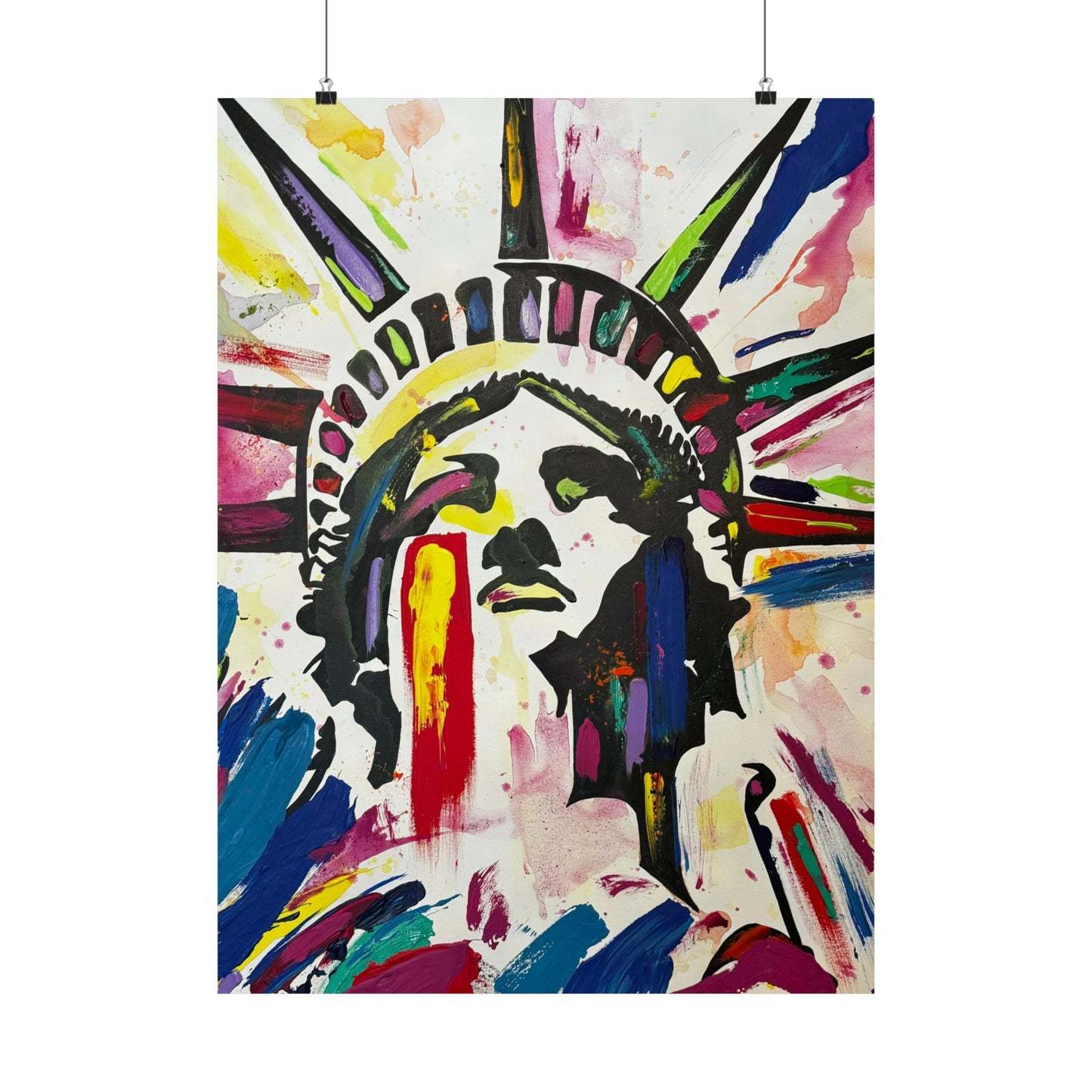 Colorful Lady Liberty Posters