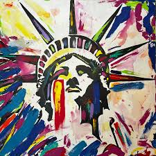 Colorful Statue of Liberty painting by Tanya Mac