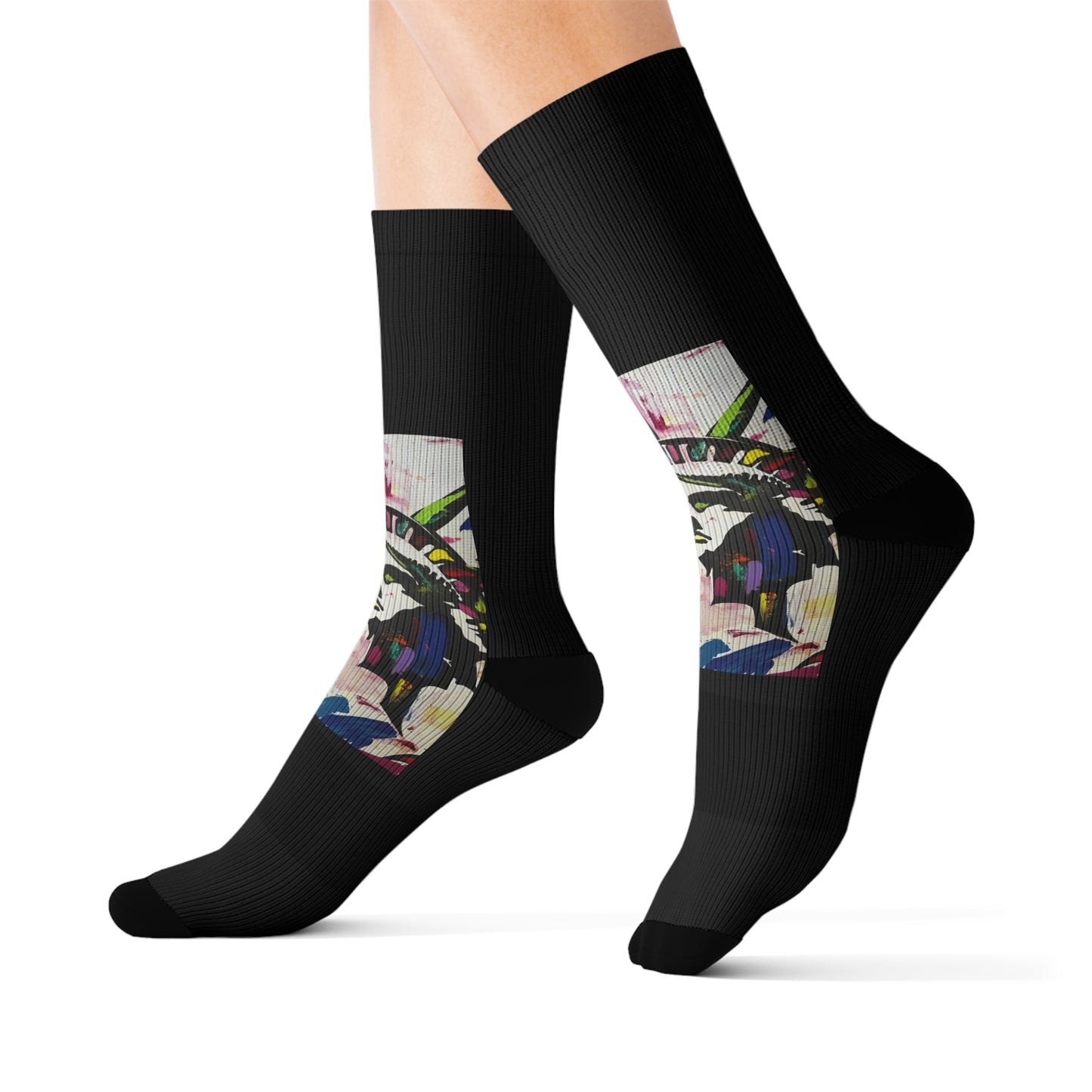 Colorful Lady Liberty Socks