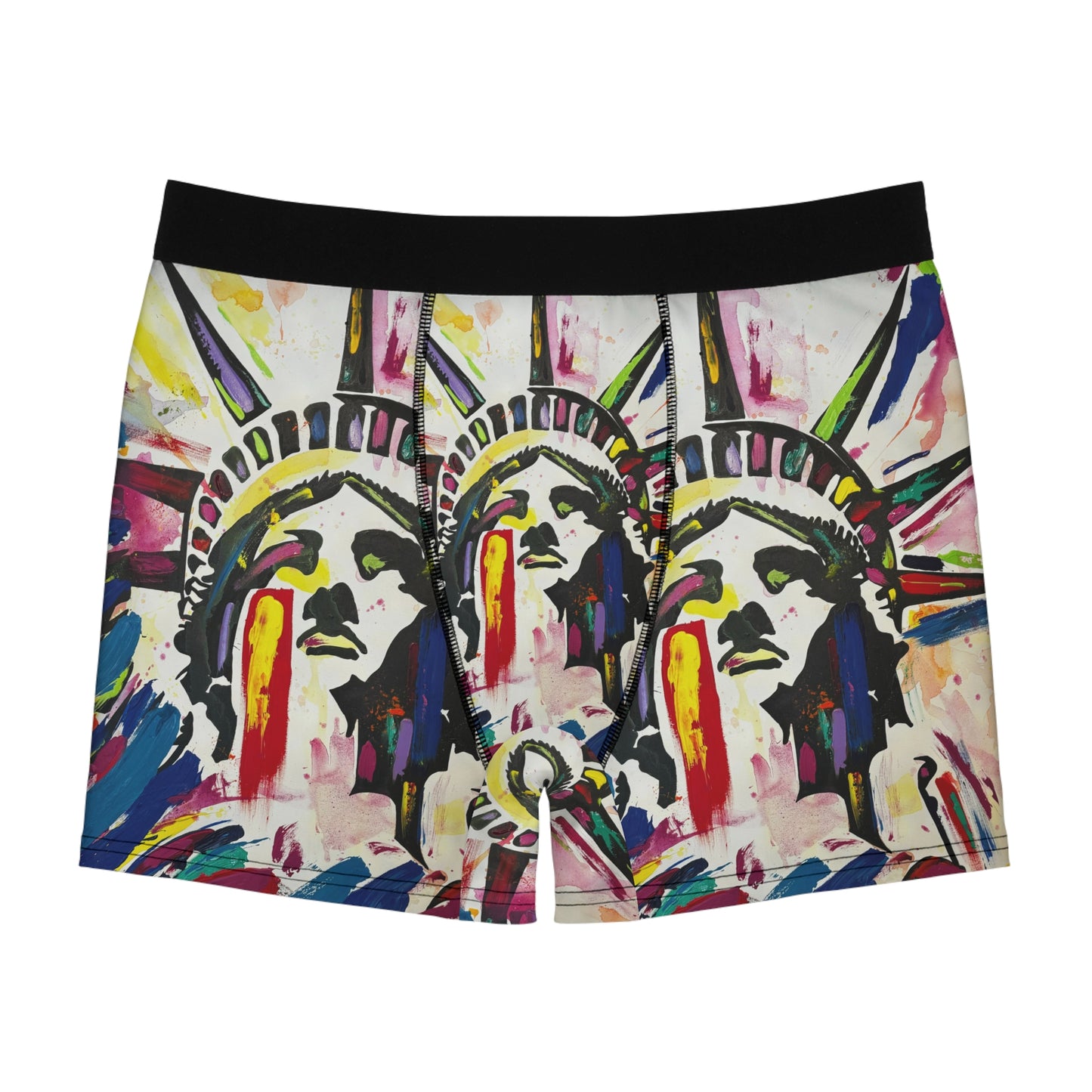 Colorful Lady Liberty Boxers - Men's Boxer Briefs
