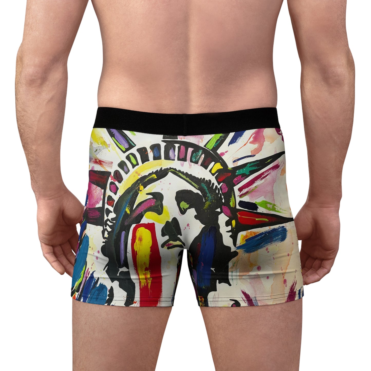 Colorful Lady Liberty Boxers - Men's Boxer Briefs