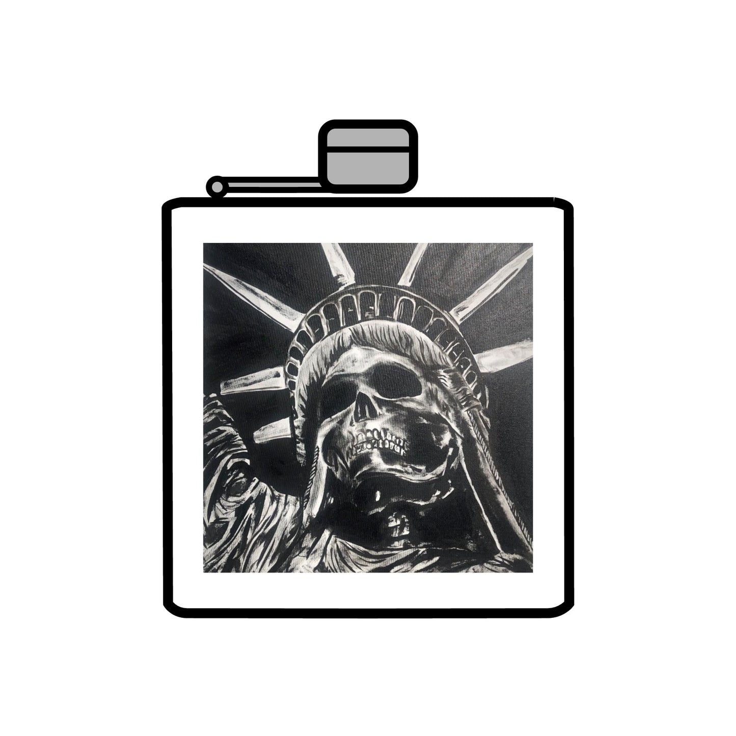 Stainless Steel Flask, 6oz